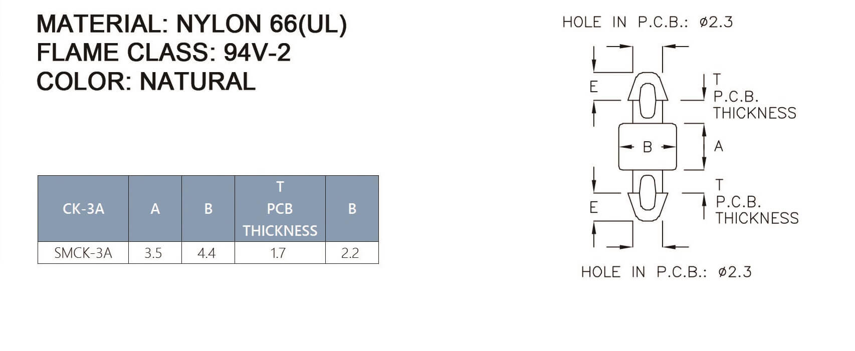 PCB Standoff SMCK-3A